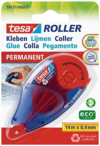 tesa Roller Kleben Permanent ecoLogo von tesa