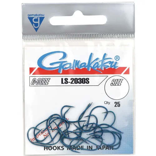 Gamakatsu LS-2030S Hooks Blue - 25 Angelhaken, Größe:6