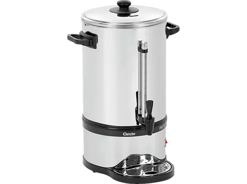Bartscher PRO II Kaffeemaschine, 100 Tassen - Kaffeemaschine für Gastronomie, optimierter Edelstahlfilter für flexibles Brühen, 2 Heizsysteme für Aufbrühen und Warmhalten, inklusive Reinigungsschaber.