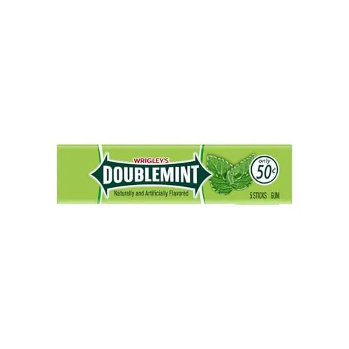 Wrigley's Doublemint Kaugummi, 1 Päckchen (5 Streifen) in grün von Doublemint