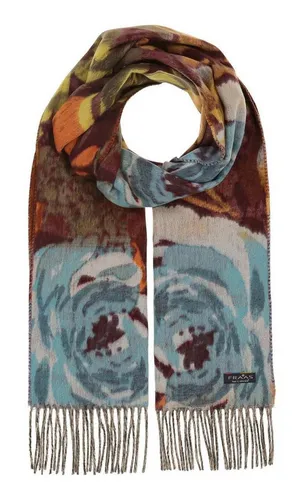 Fraas Modeschal Cashmink mit romantischem Blumenmuster - Eleganter Modeschal aus 100% Polyacryl, ideal für einen lässigen Look. Mit einem romantischen Blumenmuster in True Blue, perfekt für jedes Outfit.