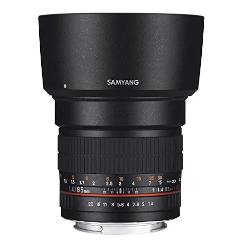SAMYANG MF 85mm F1.4 AS IF UMC für Fuji X – Vollformat Portrait Objektiv für K-Mount, geeignet für Fuji X, manueller Fokus, für Fujifilm X-T4, X-T200, X-Pro3, X-A7, X-T30, X-T3, X-T100, X-A5, X-H1