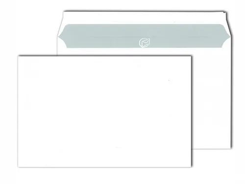 Versandtaschen C5 Weiß Briefumschläge 100g/m² Öffnung lange Seite für A5 HK 20