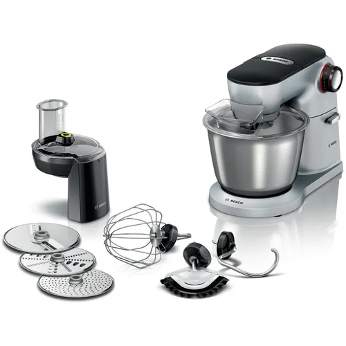 Bosch Küchenmaschine OptiMUM MUM9D33S11 - 5,5 L Edelstahl-Schüssel, 1300 W-Motor mit Smart Dough Sensor für perfekte Teige und vielseitiges Profi-Zubehör