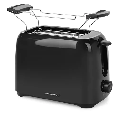 Emerio Toaster TO-12867 – 2-Scheiben Toaster, 700 Watt, schwarz