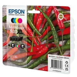 Epson Tinten C13T09R64010 503XL - Original 4-farbig Tintenpatrone, hohe Kapazität für langlebige Druckleistung in Epson Druckern