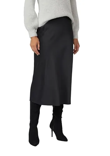 s.Oliver Black Label Damen Maxi-Rock 2173927, Slim Fit, Grey/Black, Größe 38 - Eleganter Maxi-Rock im Slim Fit für stilvolle Auftritte. Bequem und vielseitig kombinierbar, ideal für jede Gelegenheit.