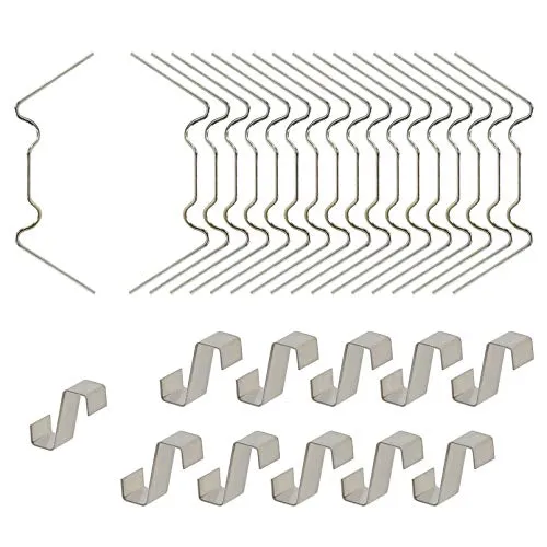Gewächshausklammern Extra Dick 1,6mm Rostfrei Edelstahl Glasklemmen für Gewächshaus 100 x