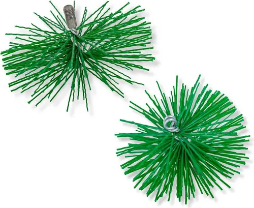 ABAZO, Schornsteinfeger Bürste, Kaminbürste Kunststoff, Kaminbesen Rund, 100mm