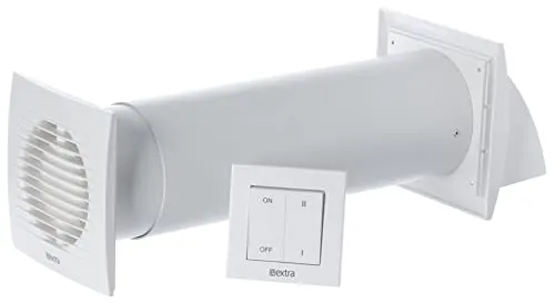 Steinberg14 Weiß 100mm Dezentrale Lüftung mit Wärmerückgewinnung