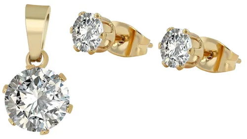 AKZENT Schmuckset 5120043 Edelstahl silber