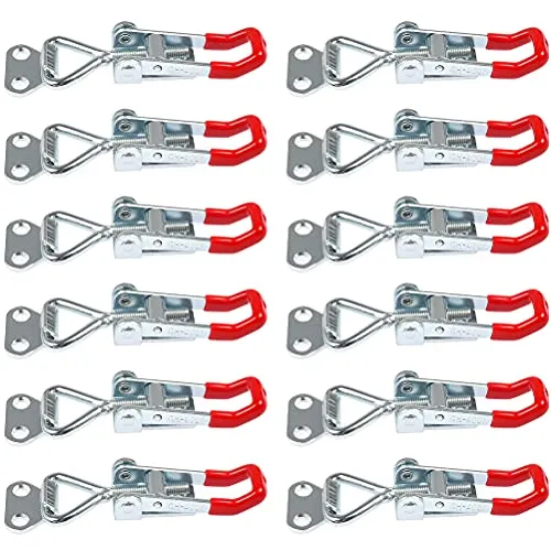 Cutefly Spannverschluss GH-4001 Schnellspanner Clamp, Einstellbare Kniehebelspanner, Klein Hebel Verschluss, Ladekapazität bis 100 kg, Metall Kniehebelspanner Sicherheitsschnalle