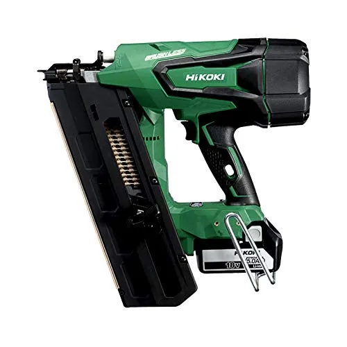 HiKoki Akku Streifennagler NR1890DBRL 2x5,0Ah - Akku-Nagler für Streifennägel von 50-90mm, leistungsstark mit 18 V Lithium-Ionen Akku, ideal für präzise und schnelle Arbeiten im Holzbau.