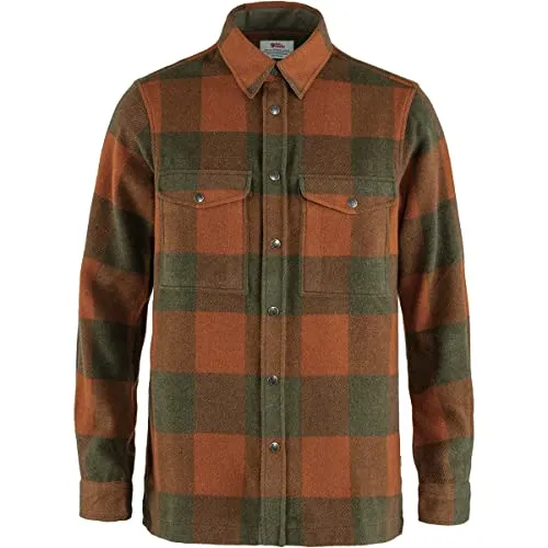 Fjällräven Canada Shirt Men - Warmes Holzfällerhemd in Autumn Leaf/Laurel Green - Hemden: Strapazierfähiges Holzfällerhemd aus funktionellem Baumwollgemisch, ideal für Freizeit und Bergtouren. Atmungsaktiv, winddicht und wasserabweisend.