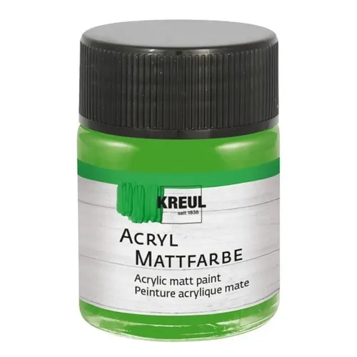 Kreul Acryl Mattfarbe hellgrün 50ml Glas 100ml/7,18 Euro