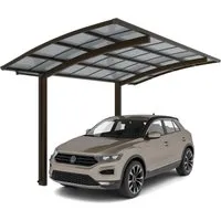 Ximax Runddach-Einzelcarport Portoforte-60 in Mattbraun