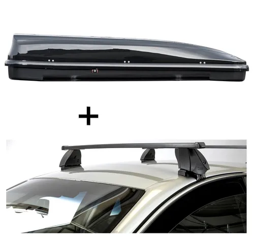 VDP Fahrradhalter und Dachbox VDPFL460 für Honda Civic X Sedan - Praktische Dachbox mit 460 Litern Volumen und robustem Dachträger, ideal für den sicheren Transport von Fahrrädern und Gepäck. Perfekt für Honda Civic X Sedan ab 2016.