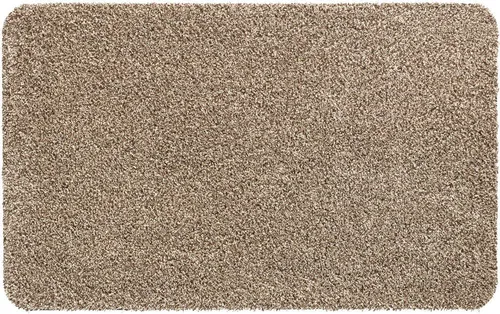 matches21 HOME & HOBBY Fußmatte Schmutzfangmatte für innen beige meliert in 40x60 cm, rechteckig, Höhe: 6 mm, Saugstarke Sauberlaufmatte als waschbarer Türmatte Fussabtreter