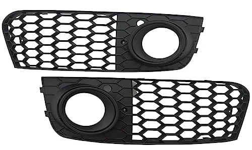 Waben- Lüftungsgitter für Stoßstange/Nebelscheinwerfer Schwarz Matt