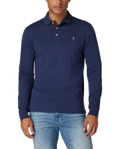 Polo Ralph Lauren Langarm-Poloshirt Herren Luxury Pima Cotton Slim Fit - Hochwertiges Slim Fit Poloshirt aus luxuriöser Pima-Baumwolle für optimalen Tragekomfort. Ideal für einen stilvollen Look im Alltag.