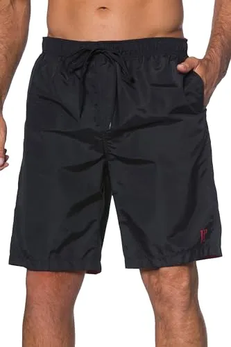 JP 1880 Herren Badeshorts, Elastikbund, Schwarz 6XL - Badeshorts mit elastischem Bund und Kordelzug für optimale Bewegungsfreiheit. Ideal für den Strand oder das Schwimmbad. Bequeme Passform für entspannte Tage in der Sonne.