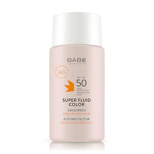 LABORATORIOS Baby – Super Fluid Color Fotoprotector LSF 50 | Sonnencreme für das Gesicht mit Farbe, wasserdicht, für alle Hauttypen, Lichtalterung, Sonnenschutz, 50 ml