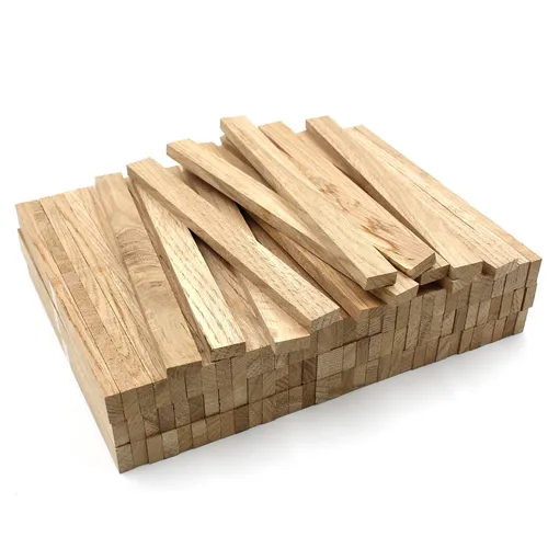 Stk Holzleiste Eiche 22x10x250mm Bastelklötzchen Bastelholz Holzstab für DIY 40