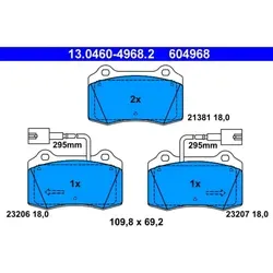 Produktbild ATE Bremsbelagsatz, Scheibenbremse 13.0460-4968.2