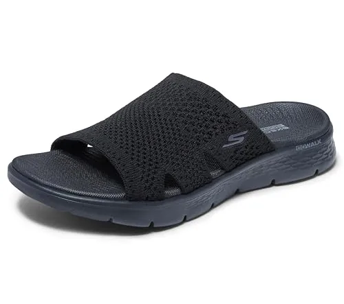 Skechers Damen Slides Schwarz, 42 EU