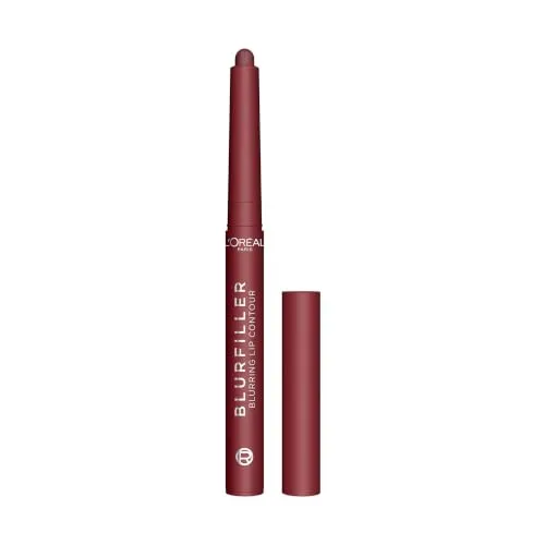 L'Oréal Paris Blurfiller Lipliner, Für sanft definierte, weichgezeichnete Lippen, Lip Contour, Cremige Textur, 530 Bordeaux Bisous, 1x St.