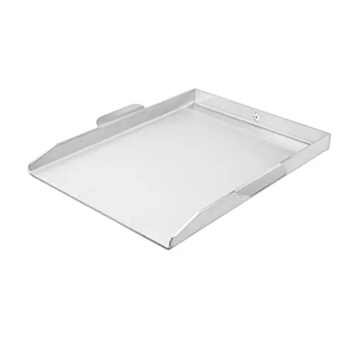 mocisa Universal Grillplatte mit Griffen für perfektes Handling | 40cmx30cm | Universal | Plancha | BBQ-Wanne | Grillkorb | Made in Germany | Edelstahl | Massiv | hochwertig verarbeitet