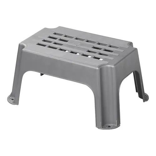 Trittstufe grau Kunststoff 42,5 x 27,5 x 23 cm