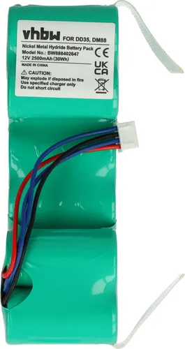 vhbw Akku kompatibel mit iRobot Roomba Combo Saugroboter (2500 mAh, 12 V, NiMH)