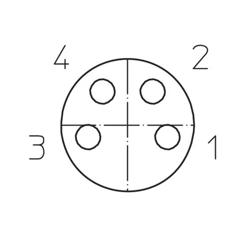 Lutronic 1050 Sensor-/Aktor-Steckverbinder, konfektioniert M8 Kupplung, gewinkelt 5.00m Polzahl Sensoren: 4 1St.