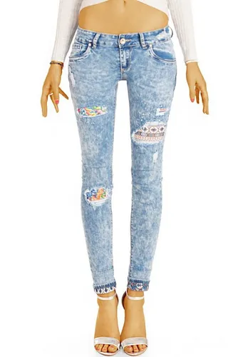 be styled Destroyed-Jeans Extravagante Hüftjeans, ausgefallener Destroyed Style - Damen - j28p