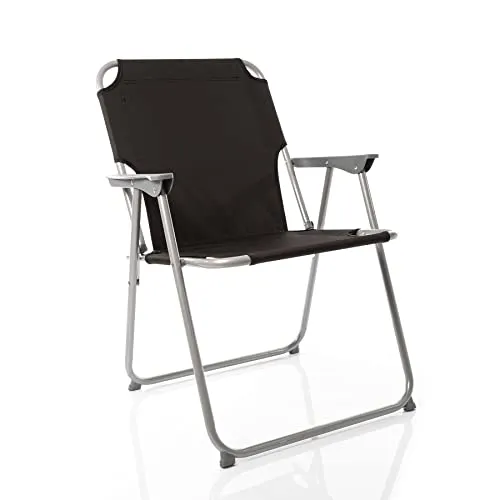 BigDean 6X Klappstuhl - Robuster Campingstuhl bis 120kg - Klappstuhl für Garten & Camping, leicht und kompakt, wasserabweisendes Oxford Gewebe, ideal für Outdoor Aktivitäten wie Camping, Angeln oder Picknick.