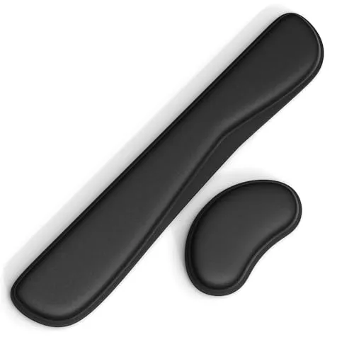 Produktbild Gomin Handballenauflage für Tastatur und Maus, Ergonomisches Handgelenkstützen-Set rutschfest, Memory-Schaum Handgelenkauflage, Tastaturpad Ergonomisch und bequem für Büro und Home Office