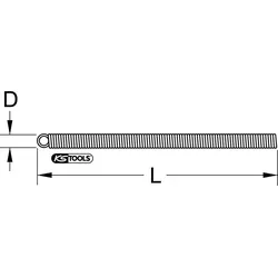 KS Tools Kupferrohr-Innenbiegefeder, Ø 20x22mm - Biegewerkzeuge für weiches Kupferrohr, optimale Federform verhindert Stauchungen im Biegeradius für präzise Biegearbeiten.