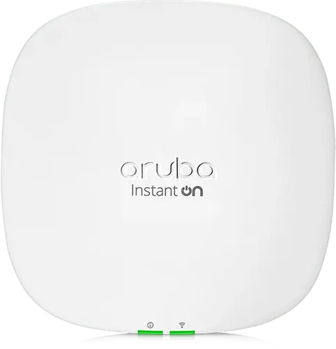 HP Enterprise HPE Aruba R9B28A Instant ON AP25 - Hochleistungs-Accesspoint - Wireless LAN Accesspoint mit Wi-Fi 6, 2,5-Gigabit-Ethernet-Uplink und Smart-Mesh-Unterstützung für optimale Netzwerkleistung und Fernverwaltung.