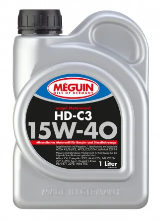 Meguin megol 4729 Motoröl HD-C3 SAE 15W-40 1l