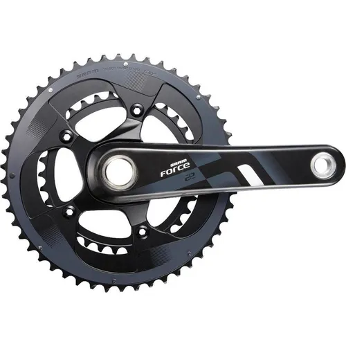 SRAM Force 22 Kurbelgarnitur GXP 175mm 53-39Z - Fahrradkurbeln mit Carbon-Kurbelarmen und X-GlideR-Kettenblättern für optimale Schaltleistung und geringes Gewicht. Ideal für anspruchsvolle Rennfahrer.
