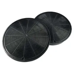 AIR2GO Aktivkohlefilter für Bauknecht 481281718552 F196 FAC529 (2 Stück) - Schwarz