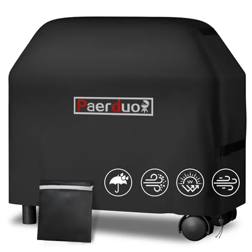 Grillabdeckung Wetterfest Gasgrill Abdeckplane 420D Oxford BBQ Grill Abdeckung Wasserdicht, Winddicht, UV-Beständiges, Reißfest (140 * 65 * 120cm)