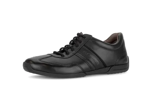 Pius Gabor Herren Sneaker, Männer Schnürschuhe,recyceltes Futter,Wechselfußbett,Schnuerung,lace-up Shoes,schnürer,Black,45 EU / 10.5 UK
