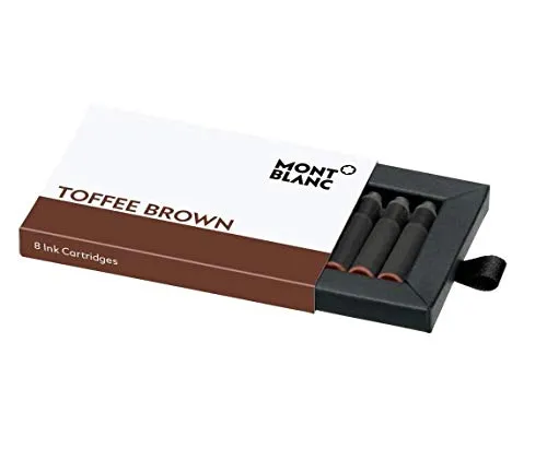 MONTBLANC Tintenpatronen für Füller Toffee Brown karamellbraun, 8 St.