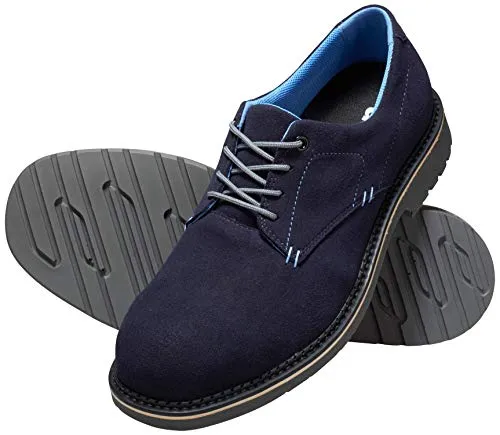 Uvex 1 Business Sicherheitsschuhe S3 SRC ESD - Blau/Grau, Größe 40 - Herren Industrie & Handwerk Schuhe, wasserabweisend und atmungsaktiv für höchsten Tragekomfort bei langen Arbeitseinsätzen.