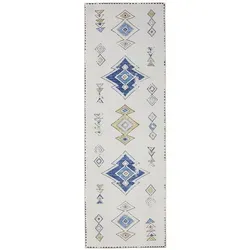 benuta Vintage-Läufer, Beige, Mehrfarbig, Kunststoff, Vintage, Rechteckig, 80x240 cm, Oeko-Tex® Standard 100, in verschiedenen Größen erhältlich, rutschfeste Unterfläche, waschbar, Teppiche & Böden, Teppiche, Teppichläufer