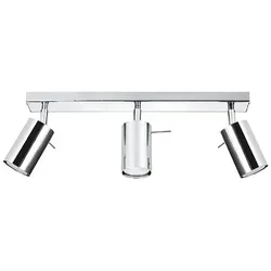 Sollux SL.0729 Deckenleuchte RING 3 Chrom - Lampen im minimalistischen Design mit verchromten Gelenken für optimale Lichtregulierung, ideal für Loftwohnungen und industrielle Räume.