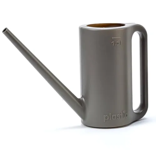 Gießkanne klein aus Kunststoff 1,5 l Anthrazit - Giesskanne für Zimmerpflanzen, Wohnung und Garten
