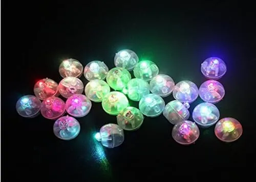 PRECORN 50 Stück LED Ballons – Blinkende Mini Ballonlichter für Ihre Feier